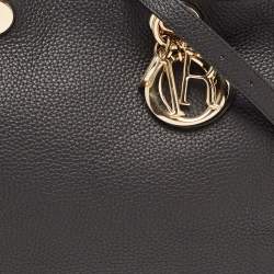 Pre Owned Dior Black Leather Medium Diorissimo Tote