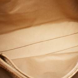 Pre Owned Dior Yellow Cannage Patent Leather Large Soft Lady Dior Shopping Tote