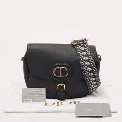 Pre Owned Dior Black Leather Large Bobby Shoulder Bag