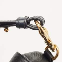 Pre Owned Dior Black Leather Large Bobby Shoulder Bag