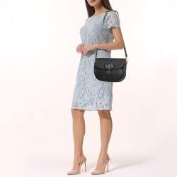 Pre Owned Dior Black Leather Large Bobby Shoulder Bag