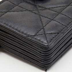 Dior Pink Cannage Leather Lady Dior 5 Gusset Card Holder