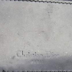 Pre Owned Dior Black Cannage Patent Leather Lady Dior Card Holder