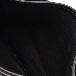 Pre Owned Dior Black Cannage Patent Leather Lady Dior Card Holder