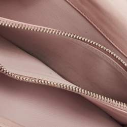 Pre Owned Dior Purple Cannage Leather Bifold Continental Wallet