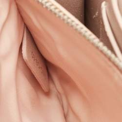 Pre Owned Dior Bronze Ceramic Effect Leather Diorama Wallet on Chain