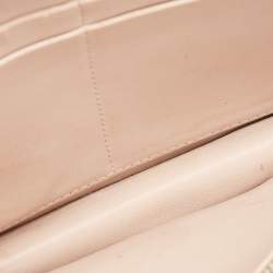 Pre Owned Dior Bronze Ceramic Effect Leather Diorama Wallet on Chain