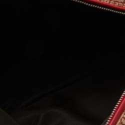 Pre Owned Dior Multicolor Oblique Canvas and Leather Trotter Rasta Bowler Bag