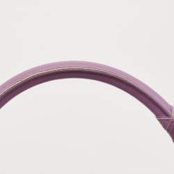 Pre Owned Dior Purple Cannage Nylon and Leather Charming Satchel