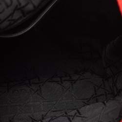 Dior Red Cannage Nylon Mini Drawstring Backpack