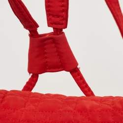 Dior Red Cannage Nylon Mini Drawstring Backpack