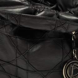 Pre Owned Dior Black Cannage Leather Le Trente Shoulder Bag