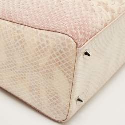 Dior Ombre Pink Python Medium Lady Dior Tote