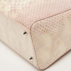 Dior Ombre Pink Python Medium Lady Dior Tote