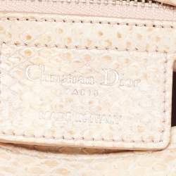 Dior Ombre Pink Python Medium Lady Dior Tote