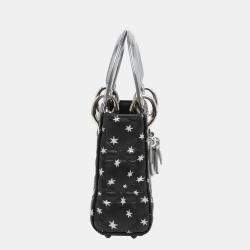 Pre Owned Dior Black Micro Cannage Lady Dior
