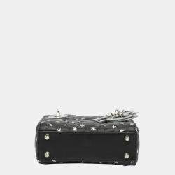 Pre Owned Dior Black Micro Cannage Lady Dior