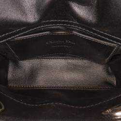 Pre Owned Dior Black Micro Cannage Lady Dior