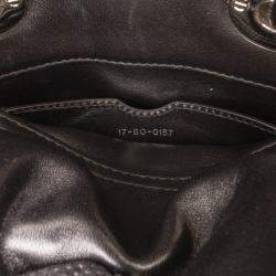 Pre Owned Dior Black Micro Cannage Lady Dior