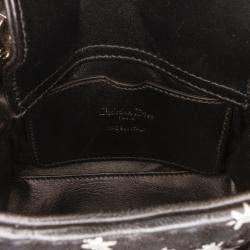 Pre Owned Dior Black Micro Cannage Lady Dior