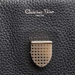 Pre Owned Dior Black Leather Large Diorever Tote