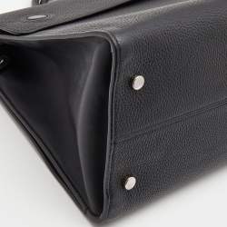 Pre Owned Dior Black Leather Large Diorever Tote