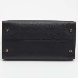 Pre Owned Dior Black Leather Large Diorever Tote