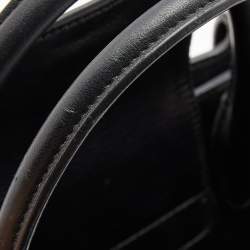 Pre Owned Dior Black Leather Large Diorever Tote