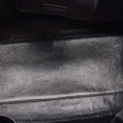 Pre Owned Dior Black Leather Large Diorever Tote