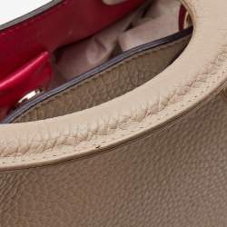 Dior Beige Leather Medium Diorissimo Shopper Tote