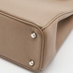 Dior Beige Leather Medium Diorissimo Shopper Tote