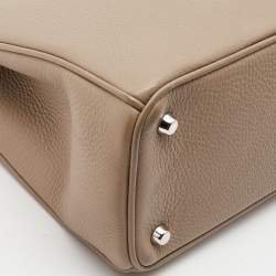 Dior Beige Leather Medium Diorissimo Shopper Tote