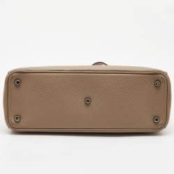 Dior Beige Leather Medium Diorissimo Shopper Tote
