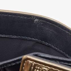 Dior Gold Micro Cannage Patent Leather Diorama Trifold Wallet