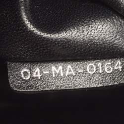 Pre Owned Dior Black/Brown Leopard Print Calf Hair and Leather Mini Lady Dior Tote