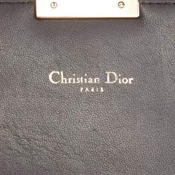 Pre Owned Dior Metallic Cannage Crinkled Leather Miss Dior Pouch Chain Bag