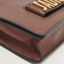Pre Owned Dior Copper Leather J’adior Flap Shoulder Bag                