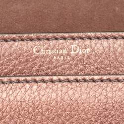 Pre Owned Dior Copper Leather J’adior Flap Shoulder Bag                