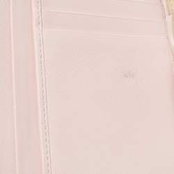 Pre Owned Dior Cream Cannage Patent Leather Lady Dior Flap Wallet