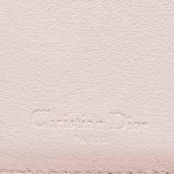 Pre Owned Dior Cream Cannage Patent Leather Lady Dior Flap Wallet