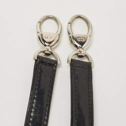 Pre Owned Dior Black Cannage Patent Leather Large Lady Dior Tote