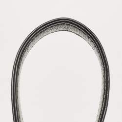 Pre Owned Dior Black Cannage Patent Leather Large Lady Dior Tote