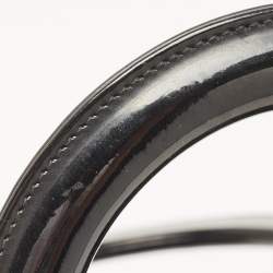 Pre Owned Dior Black Cannage Patent Leather Large Lady Dior Tote