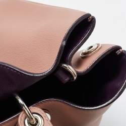 Pre Owned Dior Old Rose Leather Large Diorissimo Shopper Tote