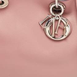 Pre Owned Dior Old Rose Leather Large Diorissimo Shopper Tote