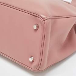 Pre Owned Dior Old Rose Leather Large Diorissimo Shopper Tote
