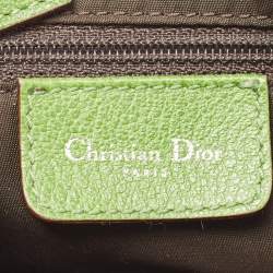 Pre Owned Dior Multicolor Oblique Canvas and Leather Rasta Trotter Saddle Bag