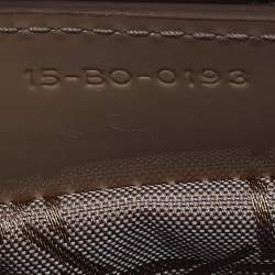 Pre Owned Dior Beige Cannage Patent Leather Medium Lady Dior Tote