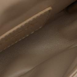 Pre Owned Dior Beige Cannage Leather Micro Caro Crossbody Bag