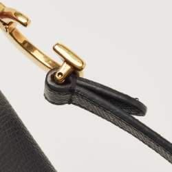 Dior Black Leather Mini Saddle Bag